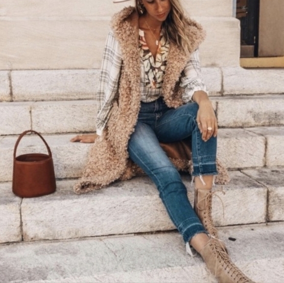 Anthropology Darlene Boho Metallic Thread Plaid Floral V Neckline Tiered Tunic - Picture 9 of 9